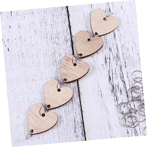 50pcs wedding table decor wood hearts DIY wood craft birthday calendar unfinished wood slices Heart Boards Calendar birthday tracker board office CIMAXIC