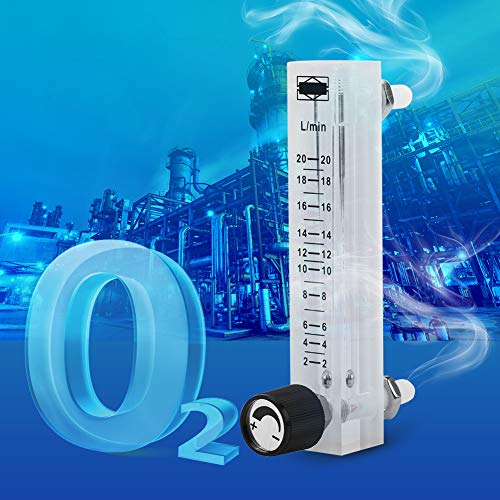 LZQ-7 Flowmeter 2-20LPM Acrylic Air Gas Flowmeter with Control Valve for Measuring Controlling Gas Flow Walfront
