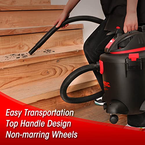 Shop-Vac 5 Gallon 3.5 Peak HP Wet/Dry Vacuum, Portable Heavy-Duty Shop Vacuum 3 in 1 Function with Attachments for House, Garage & Workshop, Shop-Vac