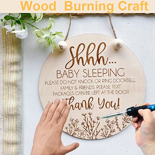 12 Inch Wood Circles for Crafts, 5Pcs Unfinished Wood Crafts, DIY Wood Rounds for Cricut Projects, Door Hanger, Wood Burning, Painting, Halloween Brmeday