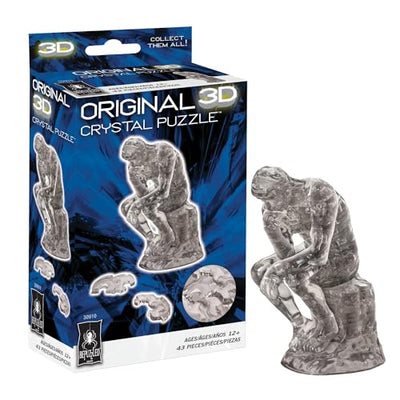 BePuzzled | Thinker Original 3D Crystal Puzzle, Ages 12 and Up