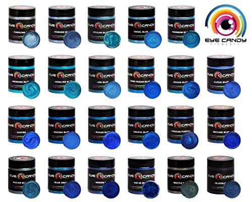 Eye Candy Premium Mica Powder Pigment “Nokon Blue” (50g) Multipurpose DIY Arts and Crafts Additive | Woodworking, Epoxy, Resin, Paint, Nail Polish, Eye Candy