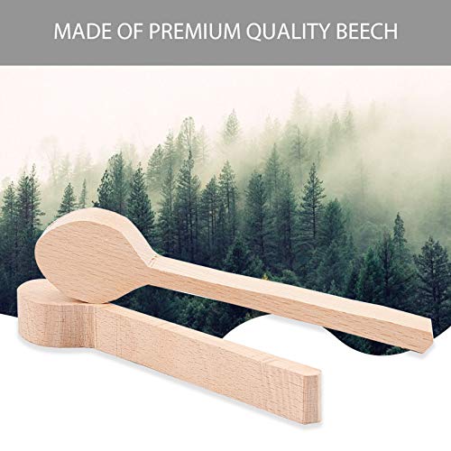 GORGECRAFT 2pcs Wood Carving Spoon Blank Kit Large Beech Basswood Wood Spoon Unfinished Wooden Spoons Blocks for Craft Carving Whittler Starter GORGECRAFT