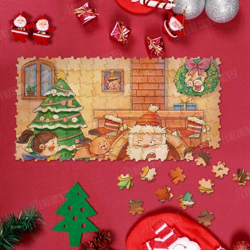 AUEAR, Unfinished Wooden Blank Jigsaw Freeform Blank Wood Piece for DIY for Crafts Arts Card Making (50 Pack) AUEAR