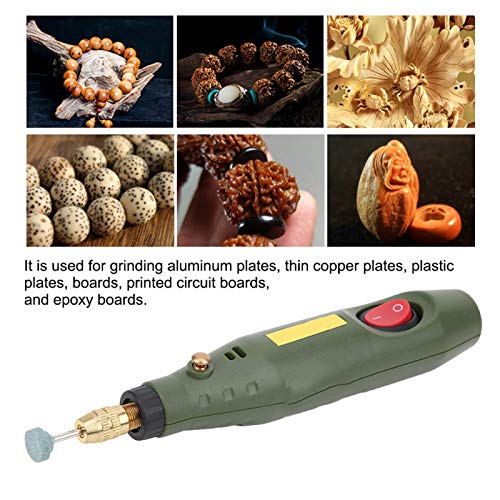 Mini Electric Drill, 18000 Rpm Grinder Engraver Rotary Carver Tool Kit, Agate Wood Carving US Plug AC 100‑240V, for Around-The-House and Crafting Niiyen