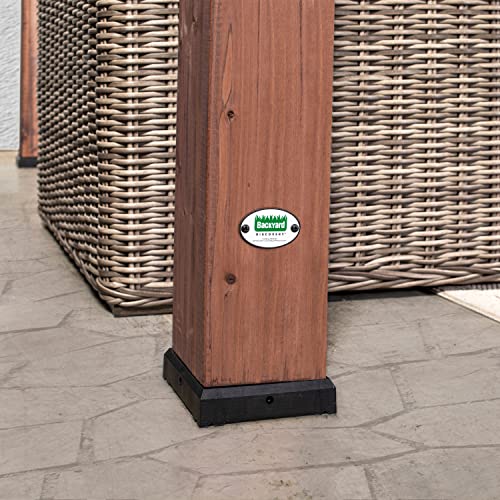 Backyard Discovery 14x10 Brockton All Cedar Pergola, Durable, Quality Supported Structure, Wind Resistant up to 100MPH, Rot Resistant, Electrical Backyard Discovery