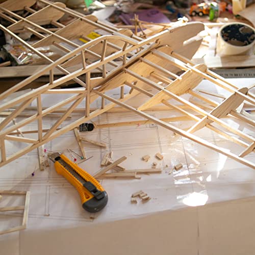 Vicenpal 24 Pcs 1/8 Inch Balsa Wood Sheets for Crafts 3 mm Thick Craft Wood Unfinished Plywood Thin Wood Sheets for Drawing Painting Engraving Laser Vicenpal