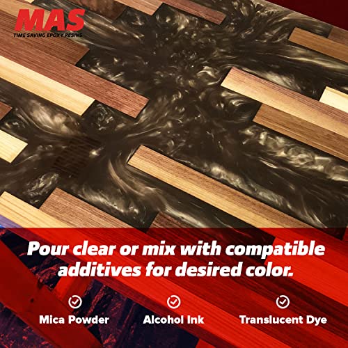 MAS Epoxies Deep Pour X Epoxy Resin Kit for Casting, Encapsulating, Filling Large Voids, River Tables, Sculptures, Live Edge Wood Tables (1.5 Gallon) MAS