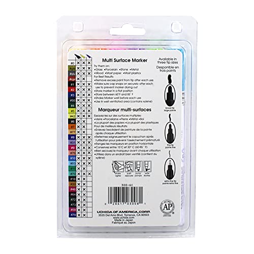 Uchida Of America DecoColor Paint Marker, Primary Colors, 6 per Set UCHIDA