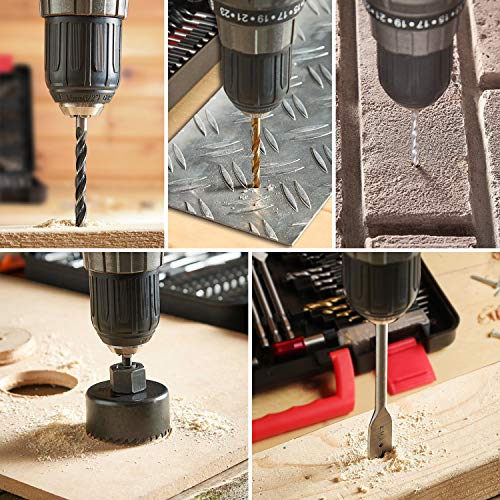 KingTool Drilling and Driving Accessory Kit (KingTool 318-Pieces Screwdriver and Drill Bit Set) KINGTOOL