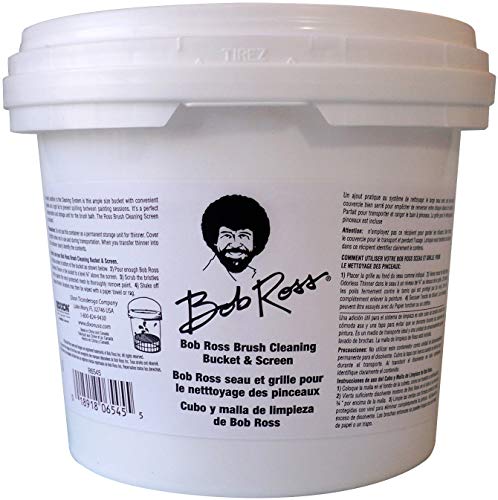 Bob Ross R6545 Cleaning Bucket & Screen-White Bob Ross