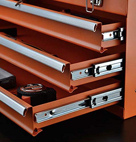 Edward Tools Portable Metal Tool Box with Drawers 20”- Keyed Center Lock for Security - Powder Coated Scratch Resistant Finish - Heavy duty chest Edward Tools