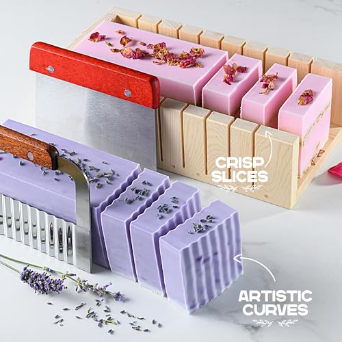 Soap Making Kit - Soap Making Supplies melt and Pour -Large DIY Set for Adults and Kids, Includes soap Base, soap Cutter Box, Silicone molds, Prime Creations