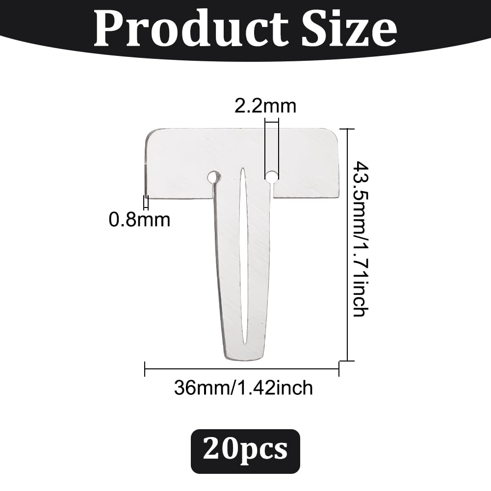 BENECREAT 20 PCS Stainless Steel Honeycomb Pin, Honeycomb Pin Retaining Pin for Laser Cutting Machine and Engraving Machine Honeycomb Plate Retaining BENECREAT