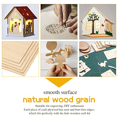Basswood Sheets 1/8" - 3mm Plywood Sheets, 12 x 12 Inch Basswood Unfinished for Crafts, Laser Cutting, Engraving, DIY Arts, Drawing(20 Pack) CMOOD