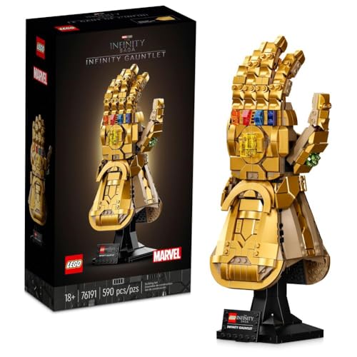 LEGO Marvel Infinity Gauntlet Set 76191 Collectible Thanos Glove with Infinity Stones, Building Set, Avengers Gift Idea for Adults and Teens, Model LEGO
