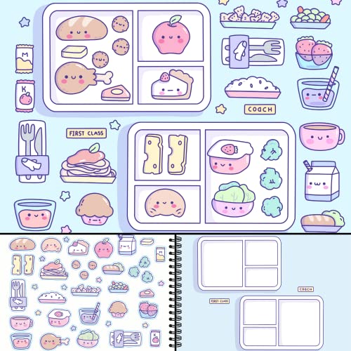 My First Trip Sticker + Coloring Book (500+ Stickers & 12 Scenes) by Cupkin - Side by Side Activity Book Design - Fun Toddler Travel Essential CUPKIN