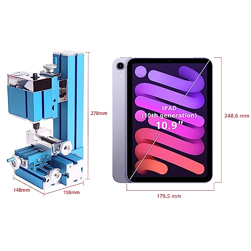 Universal Mini Metal Milling Machine Motorized Metalworking DIY Tool Benchtop Woodworking for Hobby Science Education Modelmaking W10004M AC100V~240V Jianyana