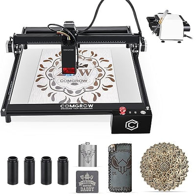 Comgrow Z1 Pro 20W Output Laser Engraver for Wood and Metal with Air Assist,Laser Cutter and Engraver Machine 25000mm/Min Engraving Speed and App