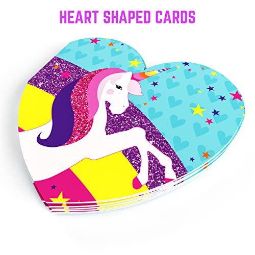 GirlZone Unicorn Letter Writing Set For Girls, 45 Piece Stationery Set, Great Birthday Gift for Girls of All Ages GirlZone