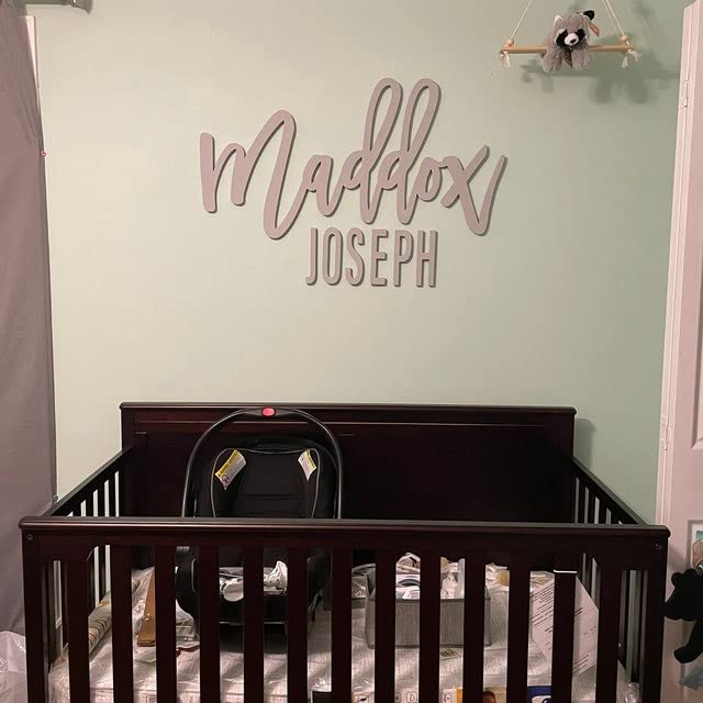 Custom Name Sign - Baby Nursery Signs - Personalized Name Decor, Wooden Wall Decorations Kobasic Creations