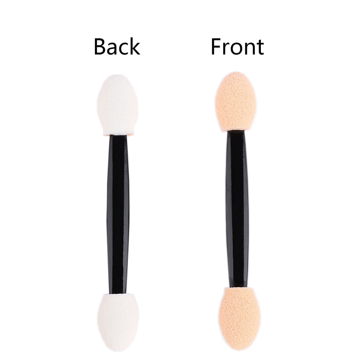 ZYIGYI 200 PCS 3 Inch Disposable Eyeshadow Brushes, Sponge Makeup Applicators Dual Sides ZYIGYI