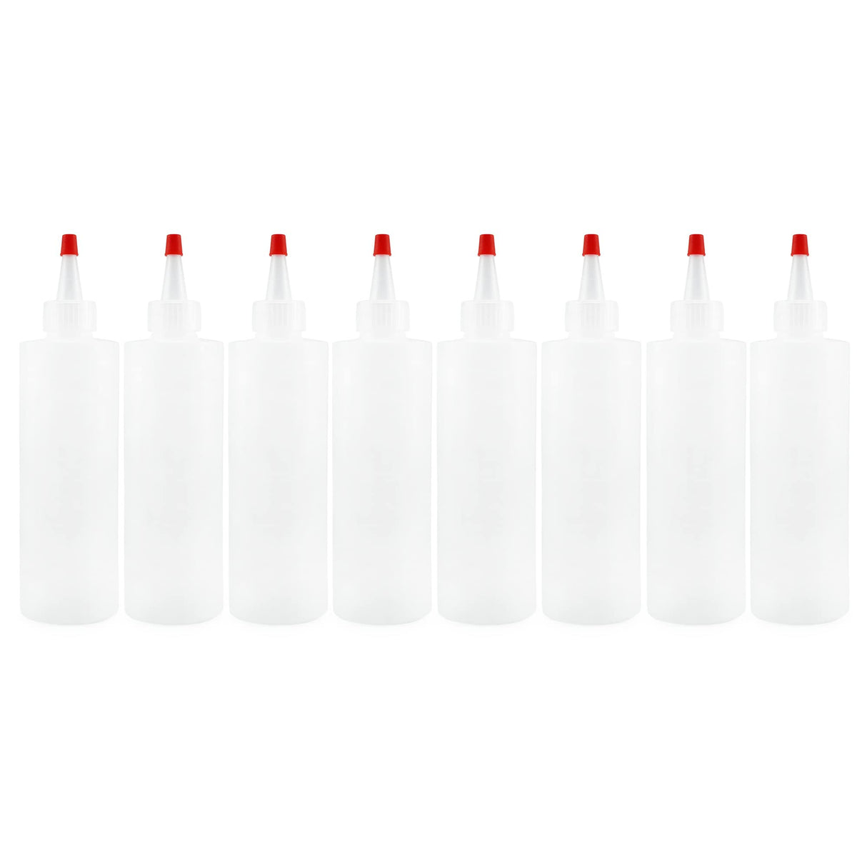 Cornucopia 8oz HDPE Plastic Squeeze Bottles w/Yorker Tips (6-Pack), Empty Refillable Bottles for Arts, Crafts & Kitchen (6 Pack) Cornucopia Brands
