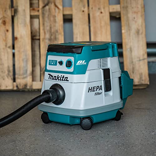 Makita XCV21ZX 36V (18V X2) LXT® Brushless 2.1 Gallon HEPA Filter Dry Dust Extractor, Tool Only Makita