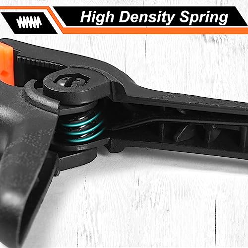 Spring Clamps 12 Packs, Spring Clips 3.5 inch Spring Clamp for Crafts and Professional Backdrop Clips, Plastic Clamps Clips for Backdrop Stand, Heavy Rondauno