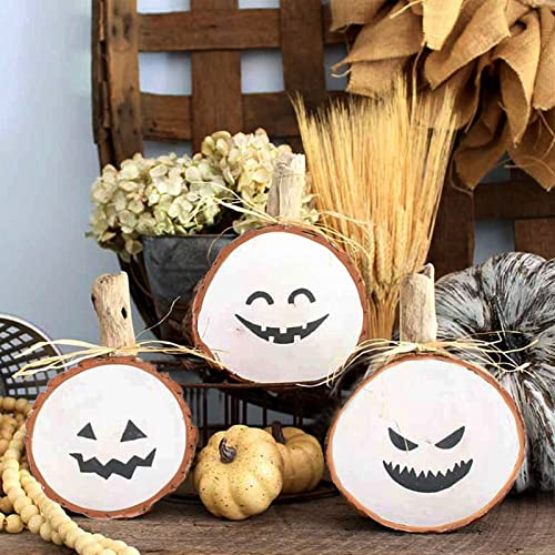 SENMUT Wood Slices 20 Pcs 3.5-4.0 inch Natural Rounds Unfinished Wooden Circles Christmas Wood Ornaments for Crafts Wood Kit Predrilled with Hole SENMUT