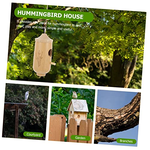 Kisangel Hummingbird House Decorative Bird Houses Honeycomb Hut Unfinished Birdhouses Wood Bird House Outdoor Bird Aviary Bird Breeder Outdoor Bird Kisangel