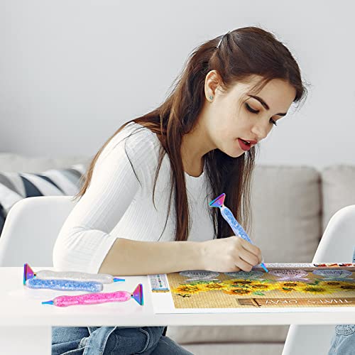 DoreenBow 13Pcs Diamond Painting Metal Tips Screw Thread Tips Luminous Diamond Painting Pen Accessories Multi Placer Tips 5D Diamond Painting Tools DoreenBow