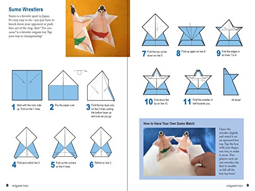 Japanese Paper Toys Kit: Origami Paper Toys that Walk, Jump, Spin, Tumble and Amaze! Tuttle Publishing