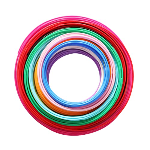 DO3D 15 Bright Colors 1.75mm 3D Pen PLA Filament Refill, Each Color 10feet, Total 150 Feet 3D Pen/3D Printer PLA Sample Pack, Compatible with MYNT3D DO3D