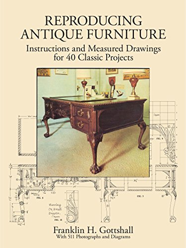 Reproducing Antique Furniture: Instructions and Measured Drawings for 40 Classic Projects (Dover Woodworking) WoodArtSupply