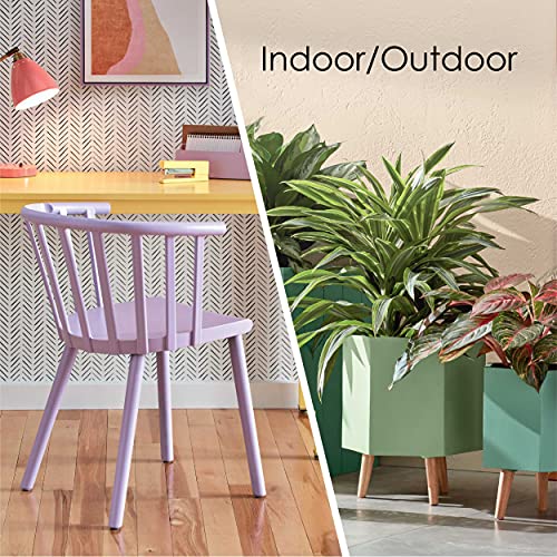 Krylon K05613007 COLORmaxx Acrylic Latex Brush On Paint for Indoor/Outdoor Use, ½ Pint, Satin Black Krylon