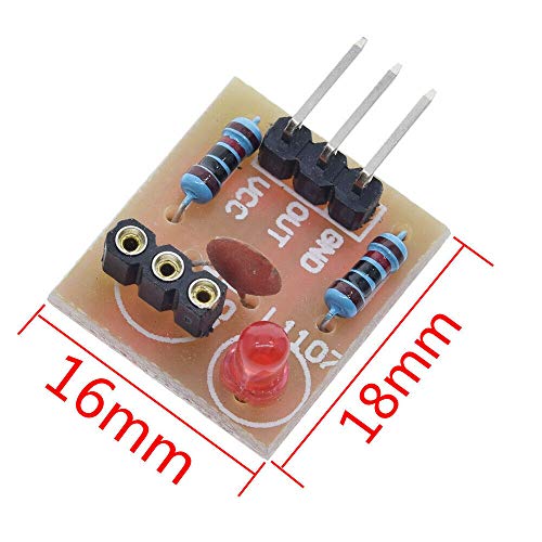 Acxico 2Sets Laser Sensor Module For Arduino AVR(KY-008 Laser Transmitter +Laser Receiver Sensor Module Non-modulator Tube) Acxico