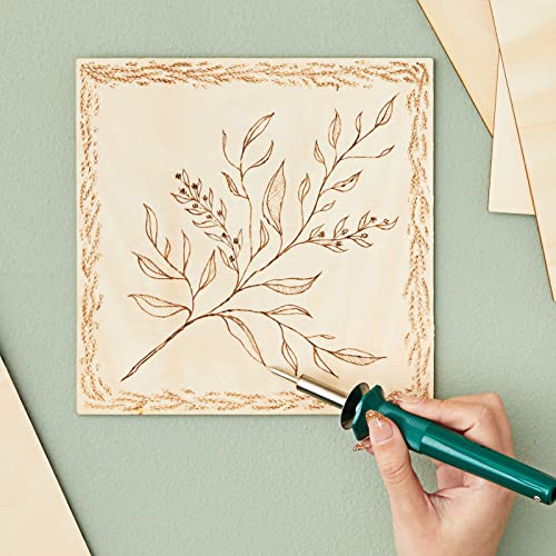 8 Pack Thin 8x8 Wood Squares for DIY Crafts, Unfinished 1/8 Inch Basswood Plywood for Laser Cutting, Wood Burning Bright Creations