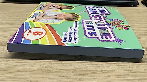 Window Suncatcher Gem Art Diamond Painting Kits for Kids - Fun Arts & Crafts 6 Sheets Flowers Gem Art Painting Kits by Numbers for Girl, Birthday atydkug