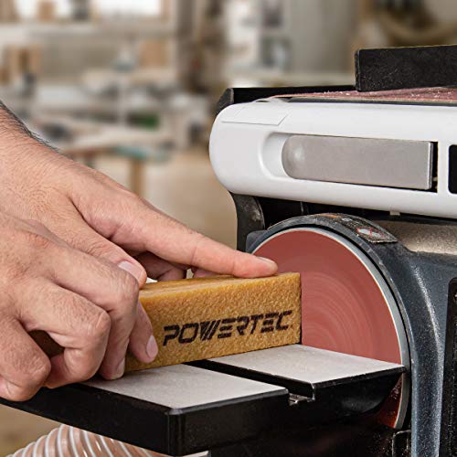 POWERTEC 71424 Abrasive Cleaning Stick for Sanding Belts & Discs | Natural Rubber Eraser - Woodworking Shop Tools for Sanding Perfection POWERTEC