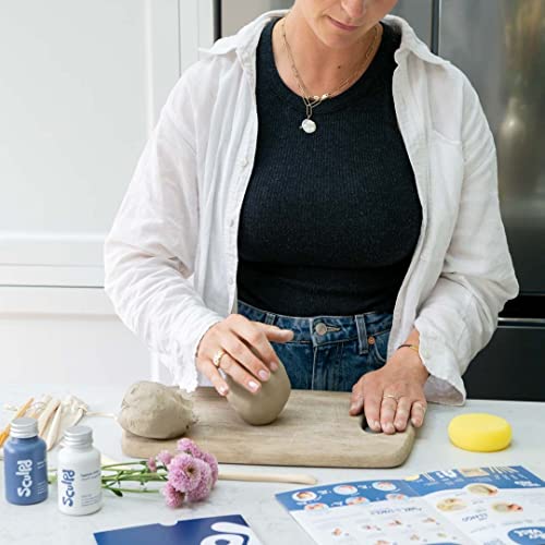 Sculpd Clear Varnish for Air Dry Clay Pottery, Matte Finish Clear Varnish for Pottery and Acrylic Paint, Create Waterproof Pottery from Home, Sculpd