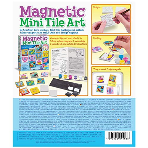 4M Magnetic Mini Tile Art, Art & Crafts DIY Kit, For Boys & Girls Ages 8+ 4M