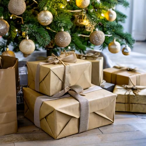 Juvale Kraft Paper Roll 10 x 1200 In, Plain Brown Shipping Paper for Gift Wrapping, Packing, DIY Crafts, Bulletin Board Easel (100 Feet) Juvale