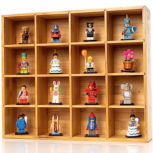 DECORLUXES Minifigures Miniature Display Case Collectibles Display Shelves Rack for Figures, Shot Glasses, Collection, Floating Shelf, Figurine Shelf DECORLUXES