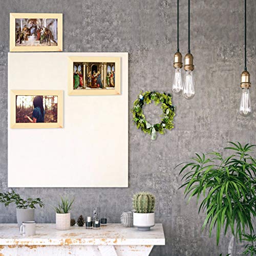 Vumdua 10 Pack Wood Picture Frames for Crafts, Unfinished Wood Photo Frames, Craft Frames Set for Arts Crafts, DIY Painting Projects - for Adults and Vumdua