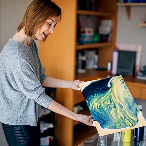 15 Pack Unfinished Wood Canvas Panels Kit 11.8x7.9 Inch Wooden Panel Boards Wood Paint Pouring Panels Wooden Canvas Panels Boards for Painting, Uoeo