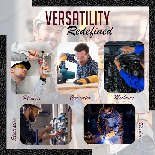 RISING STAR 100% GENUINE BROWN LEATHER TOOL POUCH WITH BELT- MINI TOOL BAG FOR NAILS, HAMMER, PILERS & TAPE MEASURE HOLDER BEST TOOL POUCH FOR WoodArtSupply