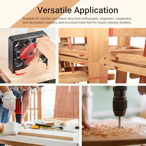 Dowel Maker Jig, 5/16, 3/8, 7/16, 1/2, 9/16, 5/8, 11/16, 3/4(in) Imperial Adjustable Dowel Cutter, Carbide Inserts Woodworking Round Rod Auxiliary SHYEKYO