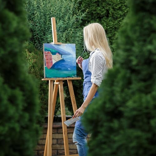 Yarlung 10 Pack Unfinished Wood Panels, 8 x 8 Inches Birch Wooden Cradled Painting Panel Canvas Boards for Watercolor, Arts and DIY Crafts, Easel yarlung