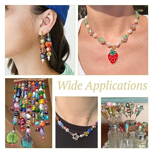 Craftdady 200 pcs Mixed Shapes & Colors Lampwork Glass Beads Loose Beads Fit Most Major Charm Bracelets, 4-20x4-20mm, Hole: 1-2.5mm Craftdady